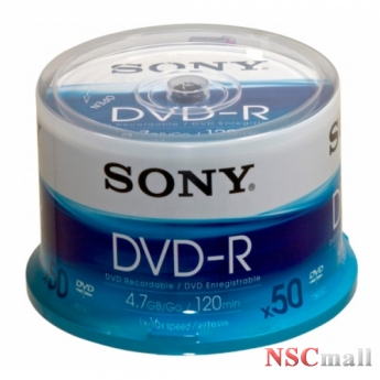 Sony DVD-R 16X Cakebox x 50