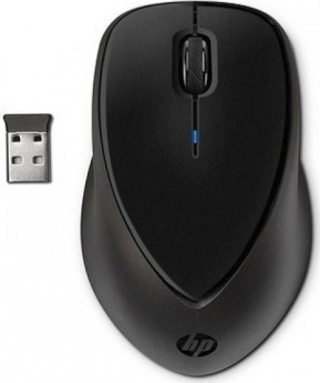 Mouse optic HP Comfort Grip, wireless, interfata USB, greutate 122.5 g, dimensiuni 6.71 x 4.21 x 3.86 cm, culoare neagra