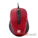 Mouse USB Serioux Cruzer 170, 1000/1600DPI, ambidextru, red, blister