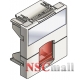 Suport conector Infra+ adaptabil alb 45x45 cu obturator transparent pentru postul de lucru (Schneider Actassi - Copper - Connectors - Accessories - VDI88140)