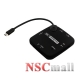 CardReader + OTG USB Hub pentru Galaxy S3/S4/ Note2 Tablet, Roline 15.08.6254