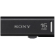 USB Flash Drive Sony 16GB, Microvault USM-R, USB 2.0, indicator LED, forma compacta, Negru