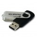 USB FLASH DRIVE 4GB SERIOUX DataVault V35 black, swivel, USB 2.0