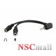 Cablu Y audio 3.5 -2x3.5