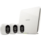 Kit supraveghere video Netgear Arlo, 3 Camere HD WiFi + Smart Home Base Day/Night In/0utdoor, Alb